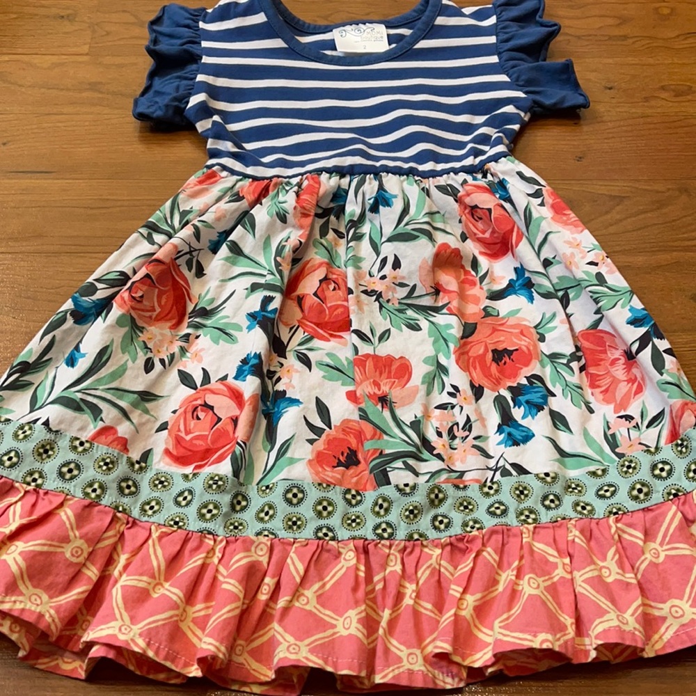 Momi boutique spring dress for baby girl in size 2